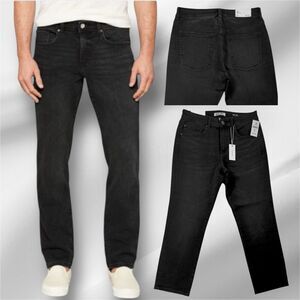 Warp + Weft ORD Chicago Straight Leg Asphalt Black Stretch Jeans Men's W32 L28